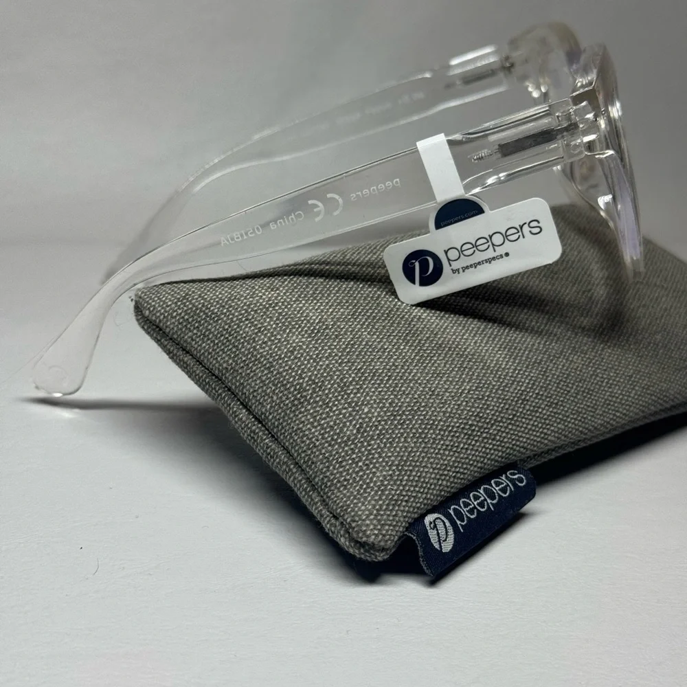 Peepers Clear Frame Blue Light‎ Blocking Glasses